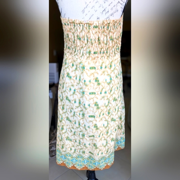 NWOT TOMMY BAHAMA Slik Halter Floral Shirt Dress Size Medium - Picture 8 of 11